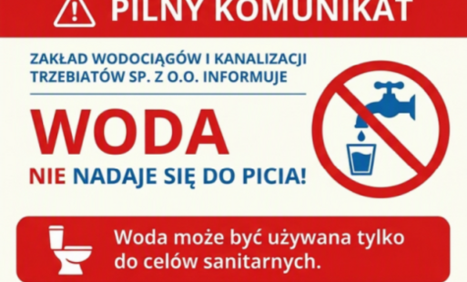 Zdjęcie do Pilny komunikat &ndash; woda z wodociągu Gołańcz Pomorska, Gosław, Siemidarżno nie nadaje się do spożycia
